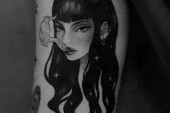 marsatattoo-fineline-mikrorealizm-diabel-demon-kobieta-tatuaz-na-rece-wroclaw